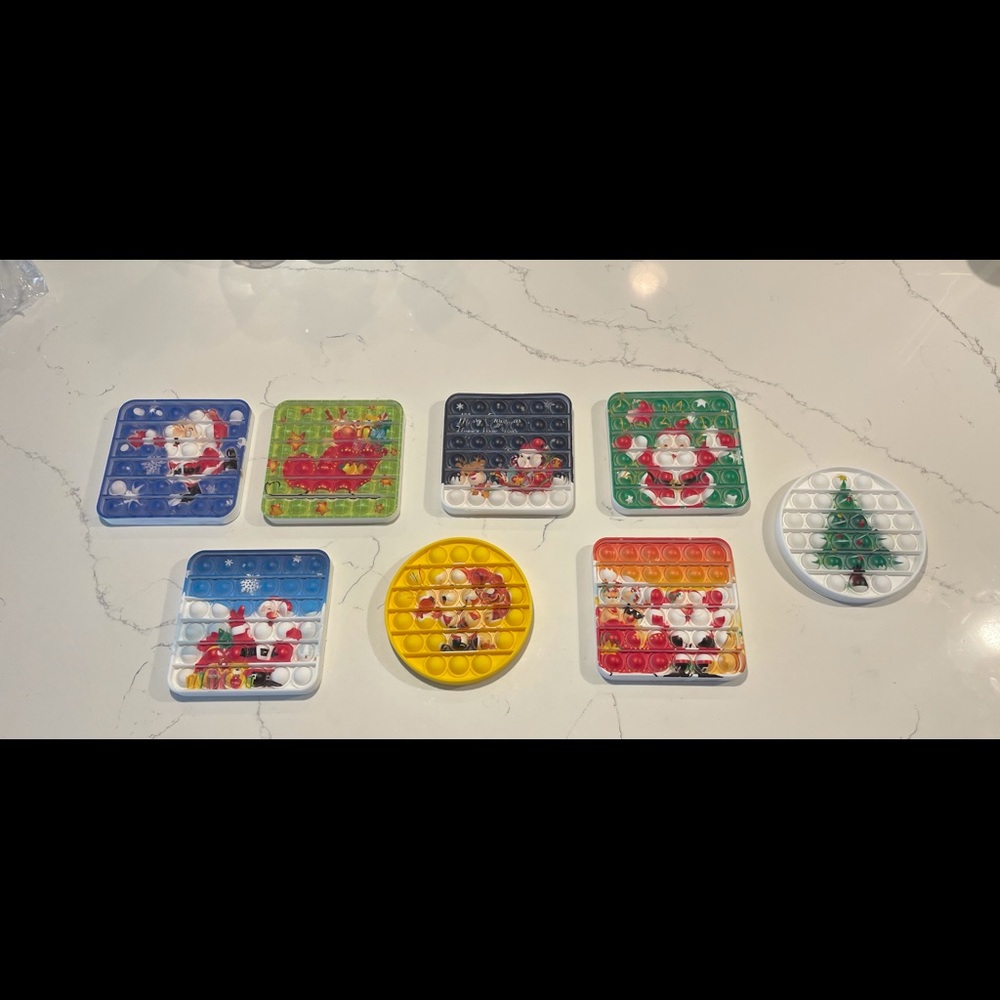 **LIMITED** Christmas fidget 8 options popit sensory toy *NEW IN PLASTIC*